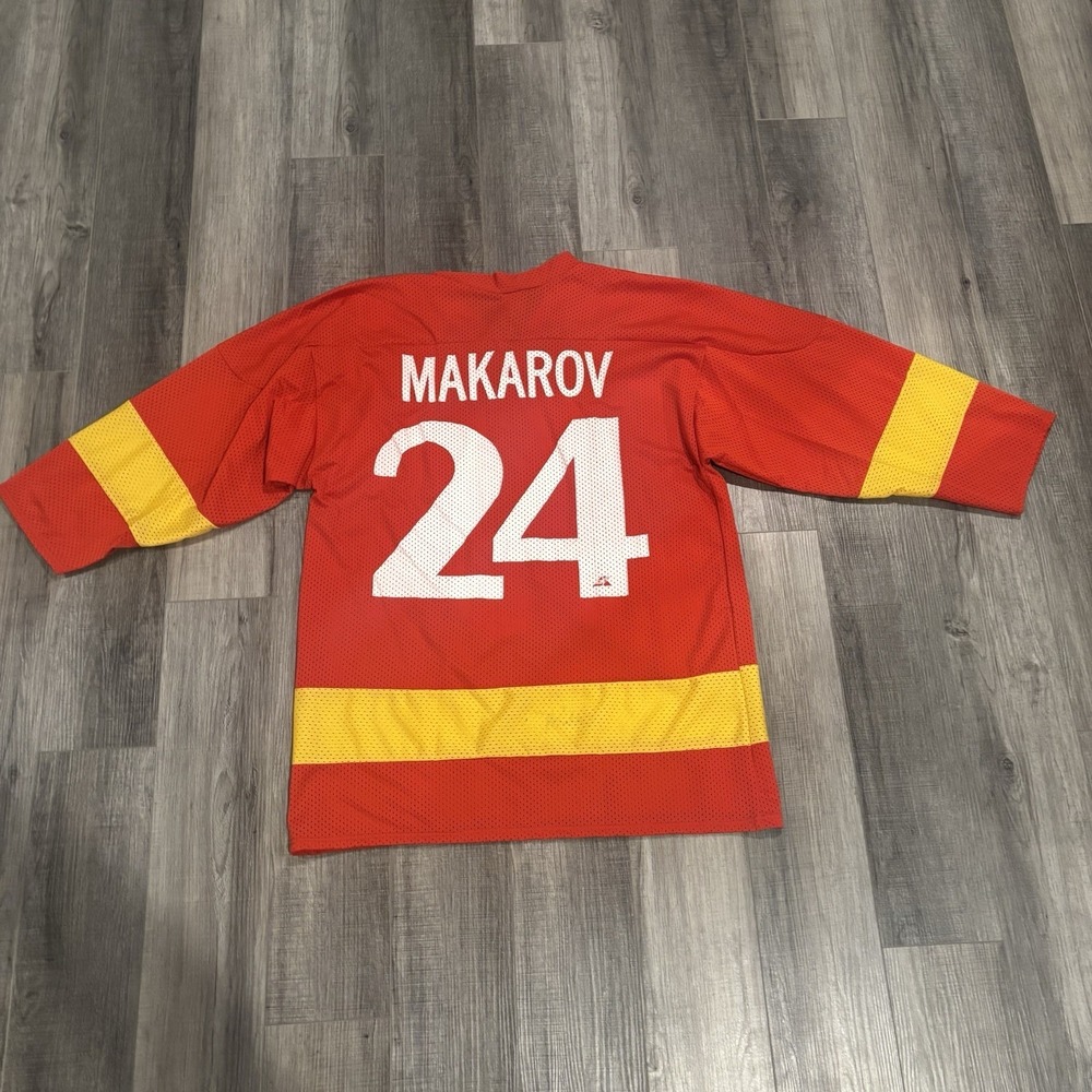 Vintage Sergei Makarov CCCP Signed Autographed Hockey Jersey Russia Soviet Union - Picture 8 of 11